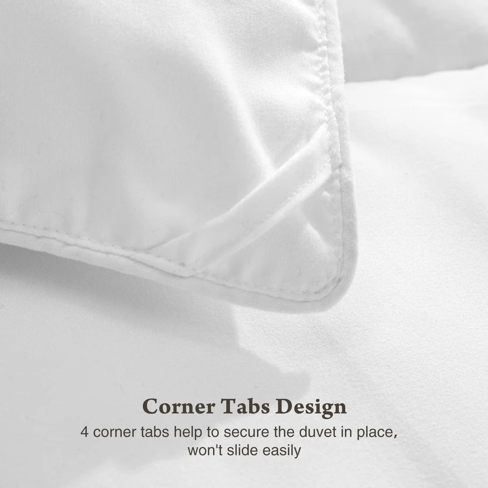 Lightweight Down Alternative Duvet Insert Queen Size Comforter Hypoallergenic Soft Breathable Bedding with Corner Tabs Easy Use
