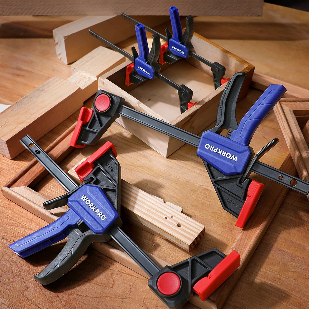 WORKPRO 4 Piece Bar Clamp Set Woodworking F Clamp Set - Jimmys Supplies