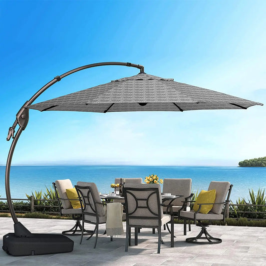 Grand Patio 11FT Cantilever Umbrella with Base for Outdoors - Jimmys Supplies