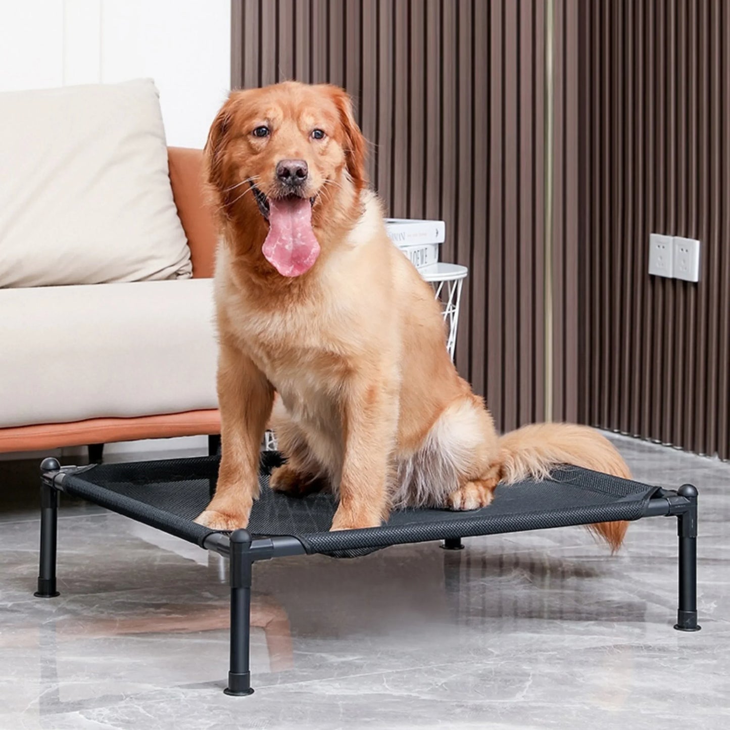 Elevated Pet Bed Dog Cat  Folding Pet Camping Bed Cat Dog House Portable Removable Washable Four Seasons Cats Kennel Puppy Beds - Jimmys Supplies