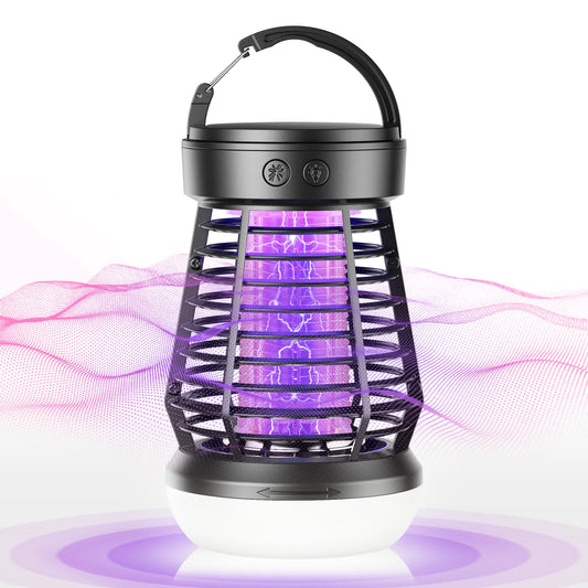 Portable Bug Zapper Rechargeable Wireless Mosquito Killer - 2000mAh Bug Zapper with Light  for Outdoor Adventures Garden Yard - Jimmys Supplies