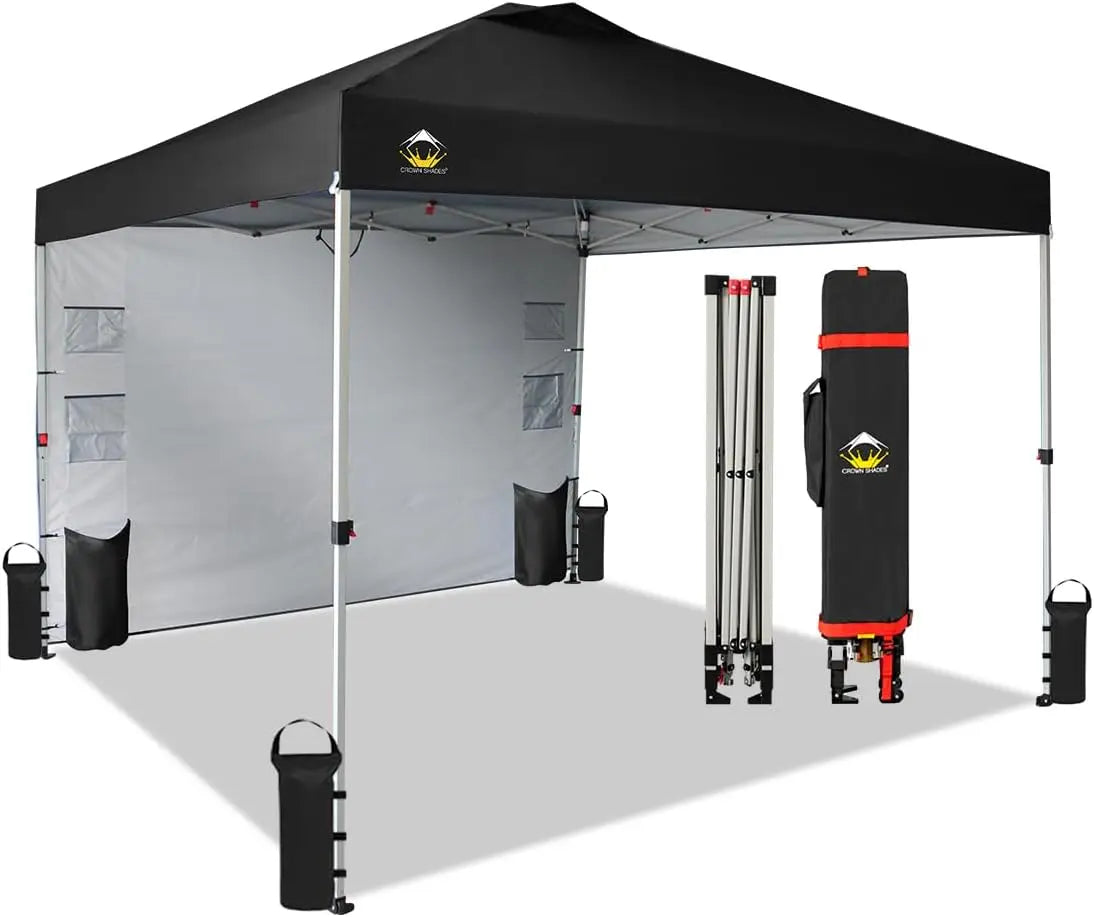 10x10 Pop Up Canopy Outdoor Shade with Pockets Sidewall - Jimmys Supplies