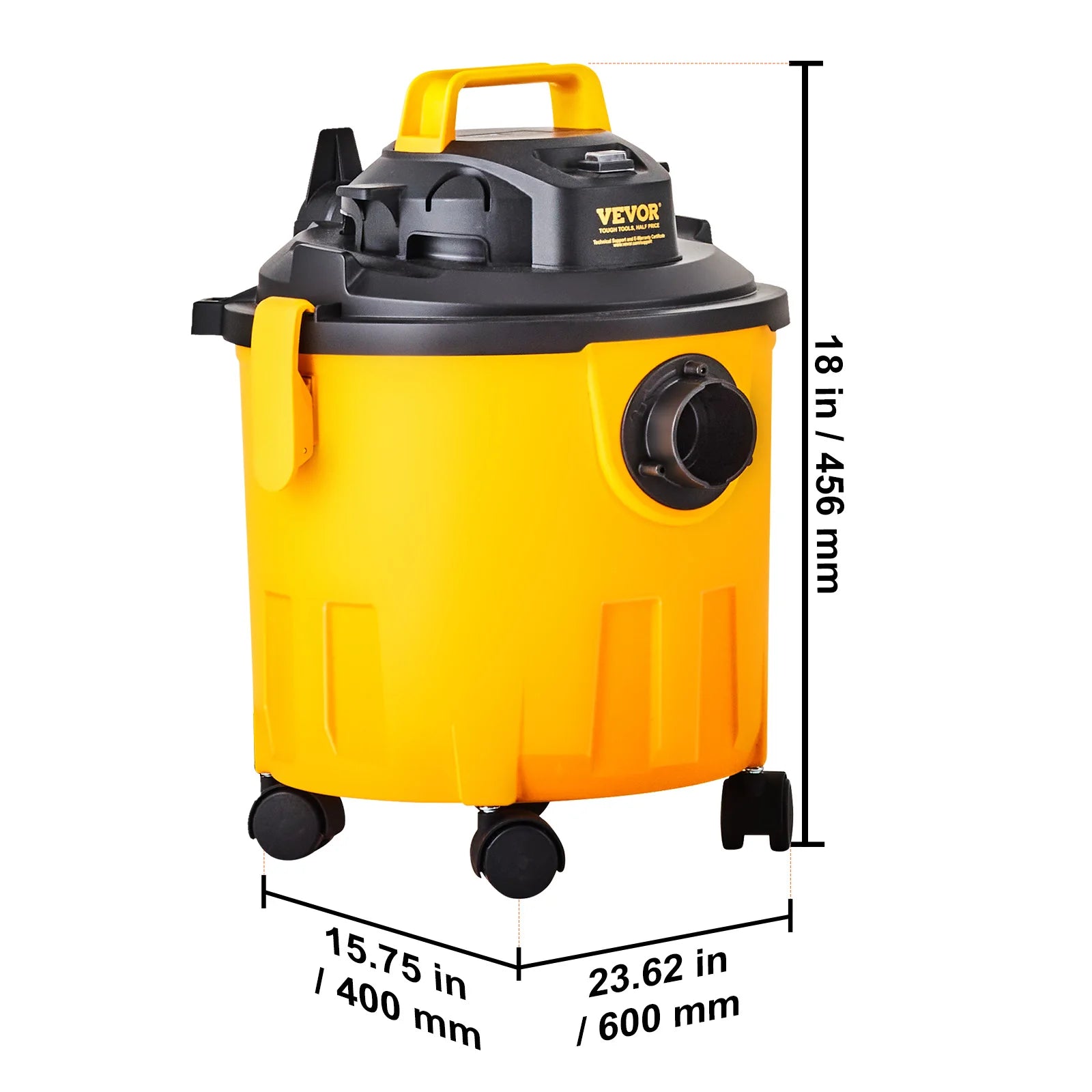 VEVOR Stainless Steel Wet Dry Shop Vacuum Powerful Suction - Jimmys Supplies