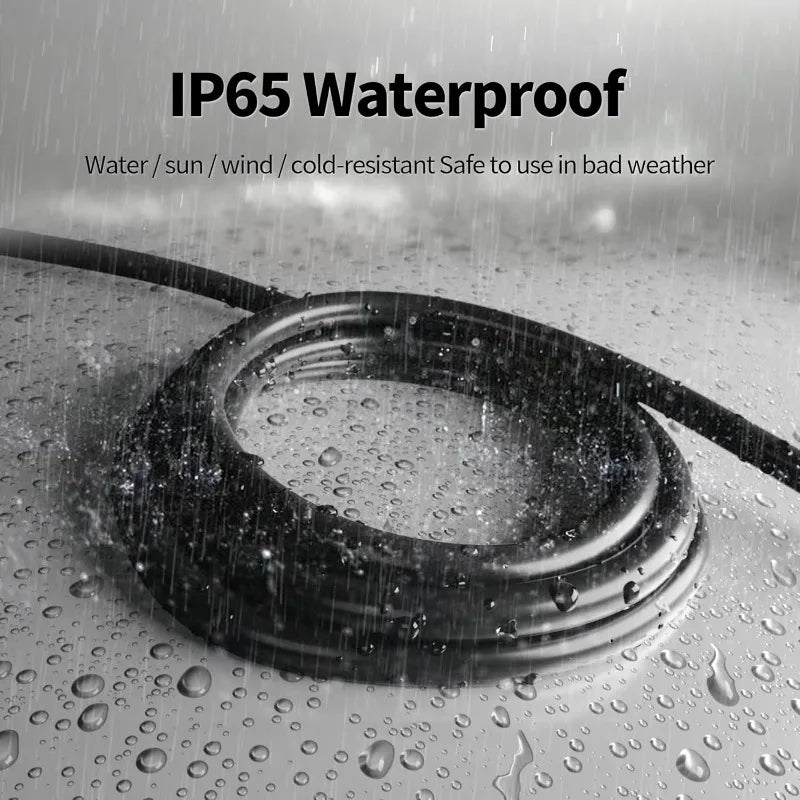 Cord Waterproof Heavy Duty 10 Gauge 3 Prong, Flexible Cold-Resistant Long Power Cord Outside