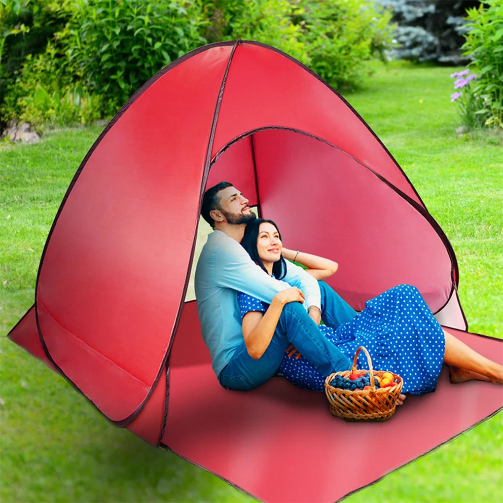 Automatic Instant Pop Up Beach Tent Lightweight Outdoor UV Protection Camping Fishing Tent Cabana Sun Shelter for 2 Person