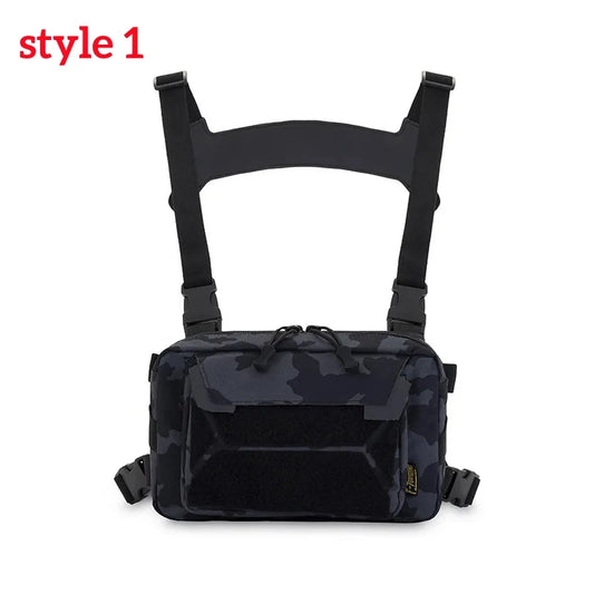 Fishing Vest Bag Men's Camo Fishing Lures Utility Tackle Chest Bags Waist Pack Outdoor Mountaineering Camping Hiking Hunting - Jimmys Supplies