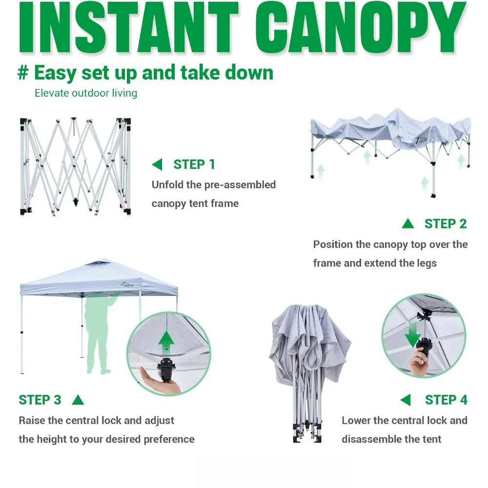 10x10 Pop Up Canopy Tent with Sidewall and Carry Bag - Jimmys Supplies