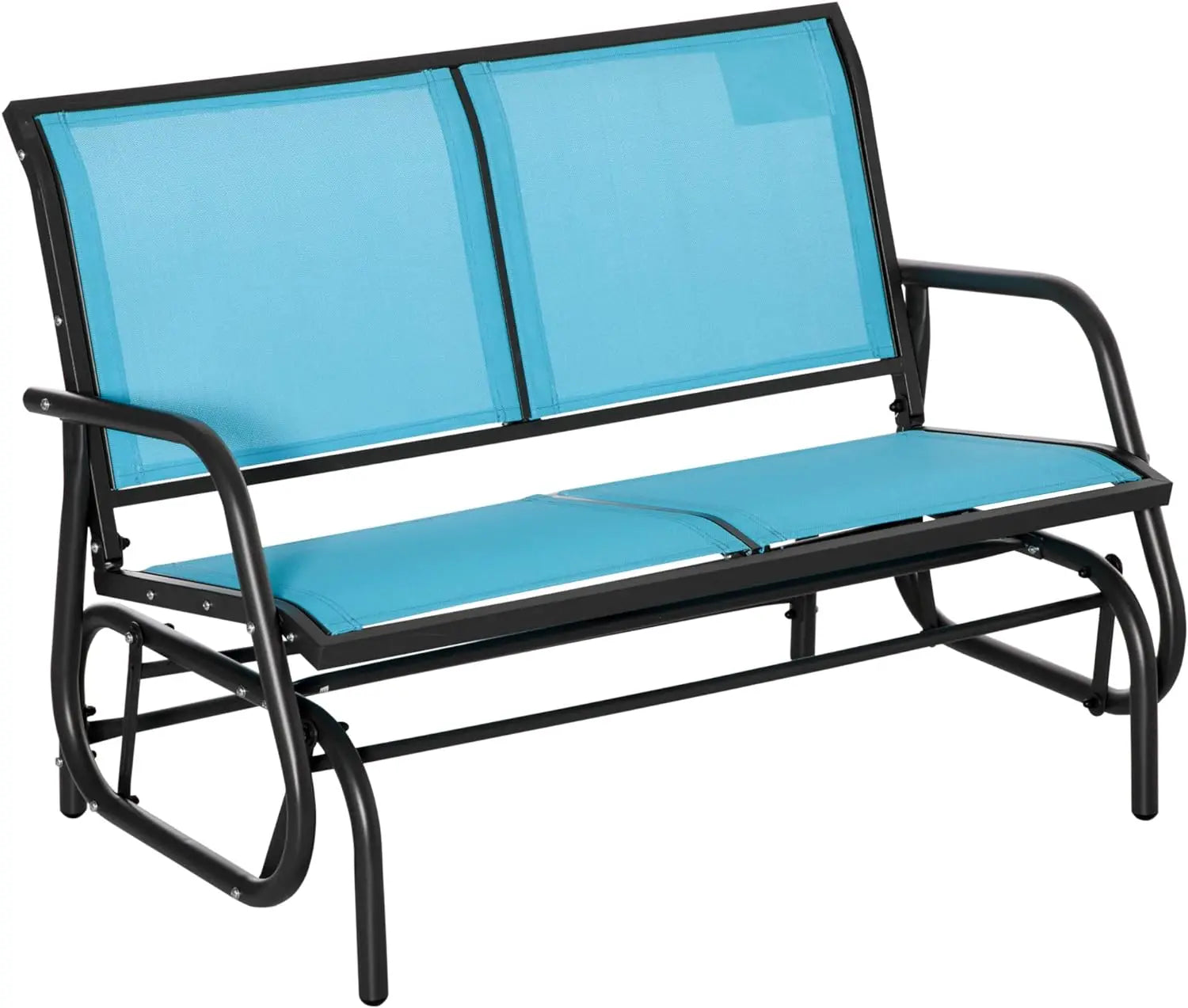 Outdoor Glider Bench, Patio Double Swing Rocking Chair Loveseat - Jimmys Supplies