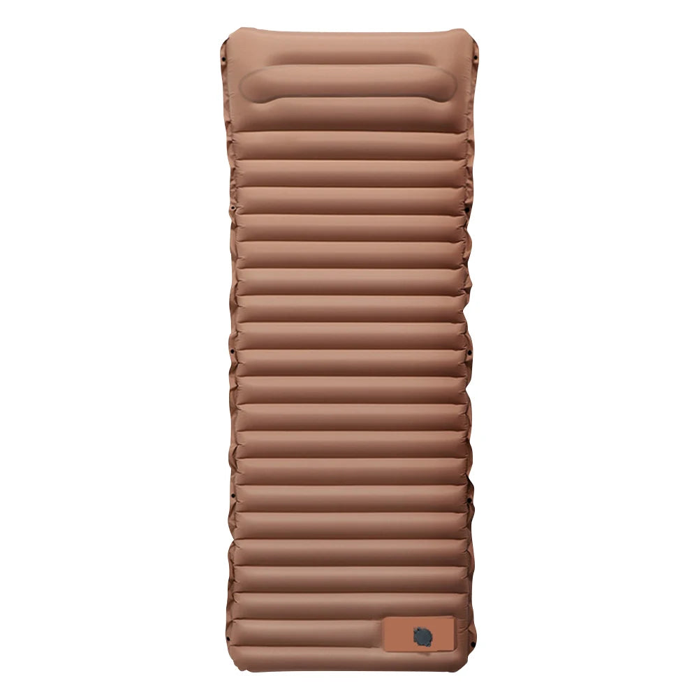 10cm Self-Inflating Sleeping Mat with Foot Pump & Pillow Ultralight Camping Mat Waterproof Camping Air Mattress for Outdoor Use - Jimmys Supplies
