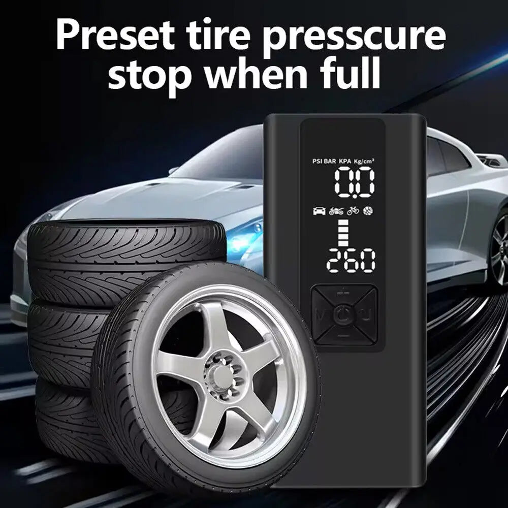 ANCEL 6000mAh Portable Car 12V Electric Inflatable Pump Handheld Wireless Compressor Tire Pump Inflators