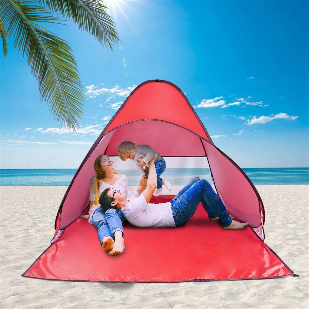 Automatic Instant Pop Up Beach Tent Lightweight Outdoor UV Protection Camping Fishing Tent Cabana Sun Shelter for 2 Person