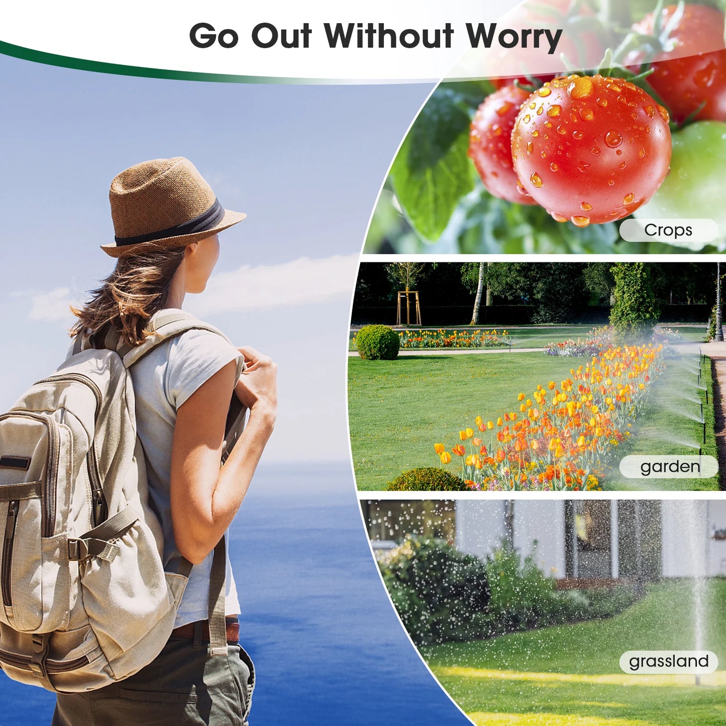Insoma 2-Zone Sprinkler Timer Programmable Garden Hose Timer Water-Saving Irrigation Controller for Lawn Yard  Drip Systems IPX5