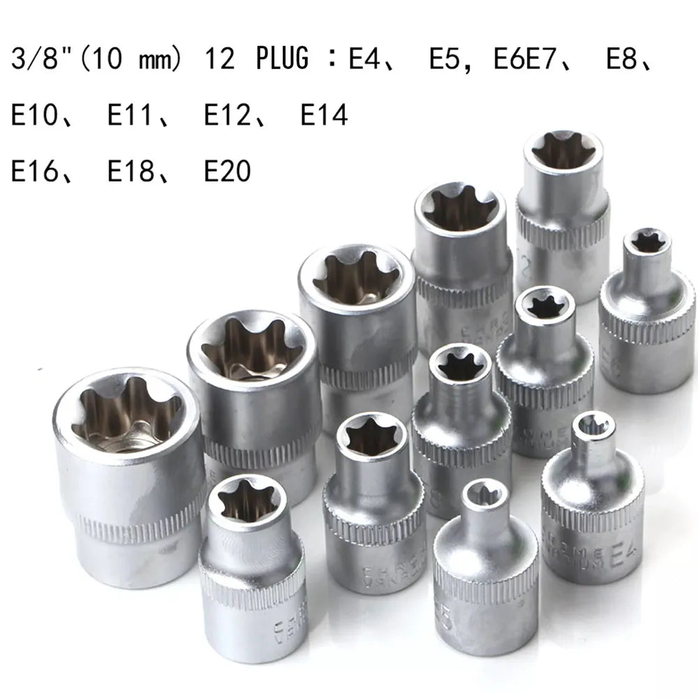 34Pcs Torx Star Sockets & Bit Set Male Female E-Security Bits - Jimmys Supplies