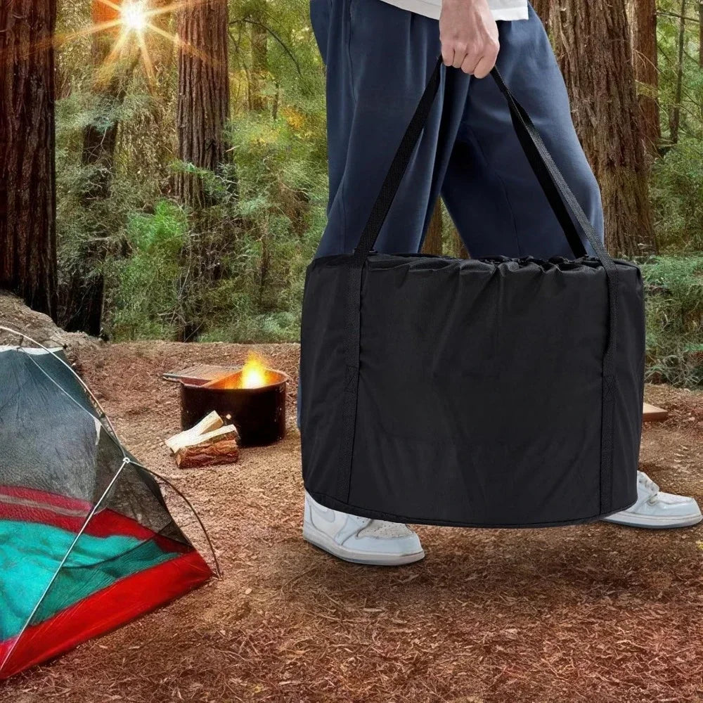 19.5 Inch Smokeless Fire Pit with Carry Bag for Camping - Jimmys Supplies