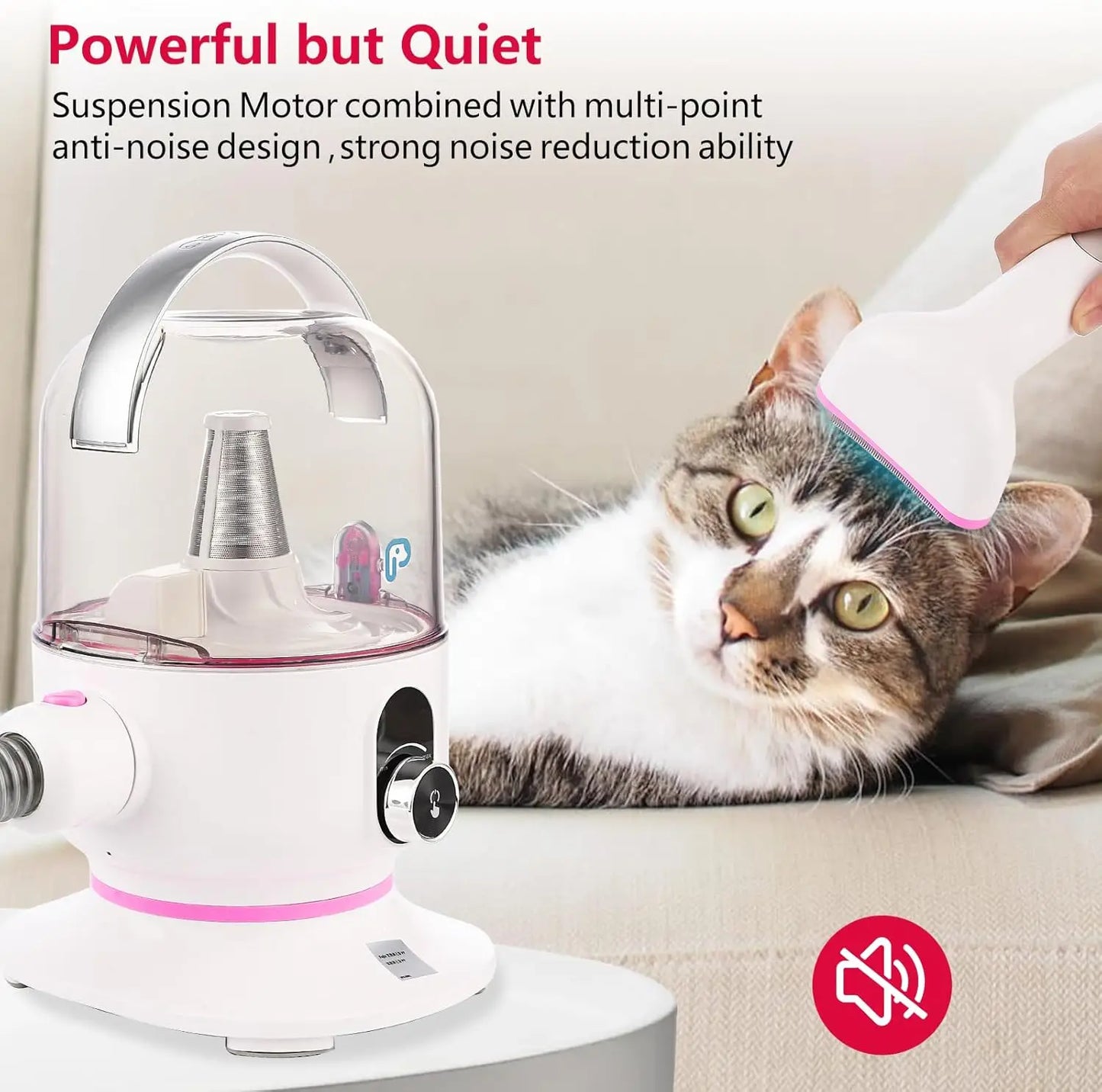 Pet Grooming Vacuum, Multi-Functional Dog Hair Groomer - Jimmys Supplies