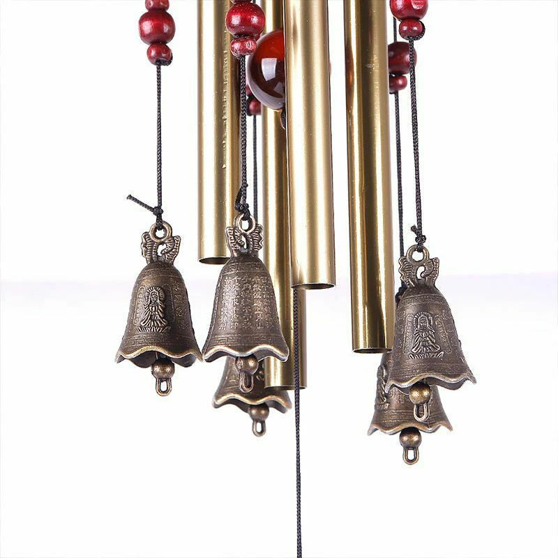 Large Wind Chimes Pendant Outdoor Metal Hollow Tubes Church Wind Chimes Bells Balcony Yard Garden Hanging Bell Home Decoration