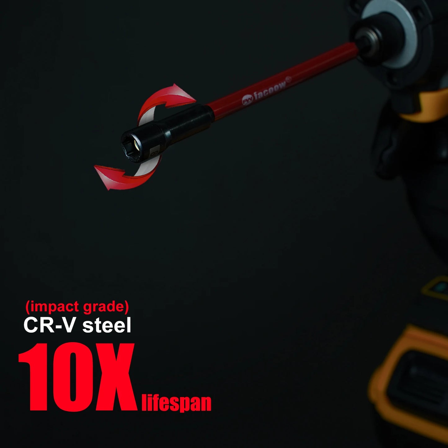 Magnetic Nut Driver Set for Impact Drill, 19 Pcs with Metric & SAE Including PH1 & PH2, 6 Inch Extra Long Nut Driver Set with St