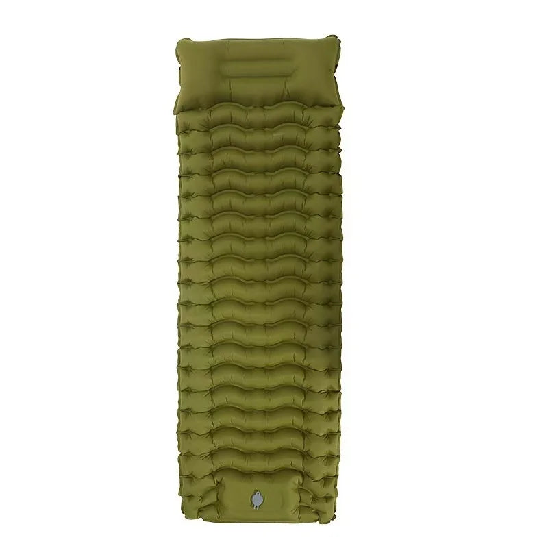 Outdoor Camping Air Mattress with Pillows Ultralight Thickened Built-in Pump for Hiking Picnic Sleep Comfort Travel Outdoor Gear