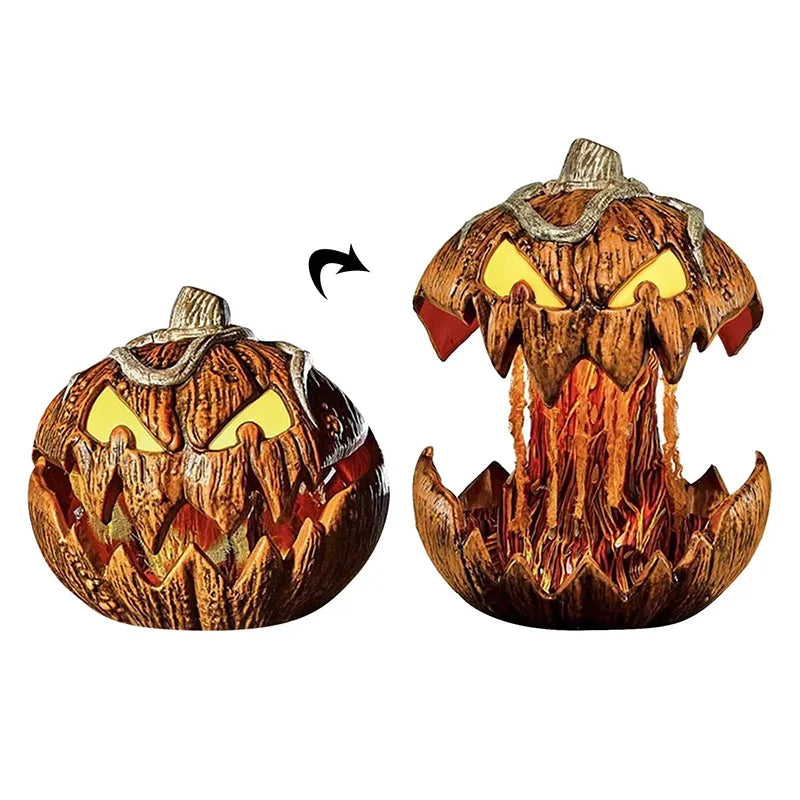 Halloween Voice Controlled Rising Pumpkin Head Home Decor Outdoor Garden New Horror Ghost Ornament for Spooky Party