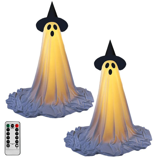 Light Up Ghost Halloween Decorations Outdoor Ghost Decorations Scary Standing Ghosts Decor for Front Door Porch Yard Home Party