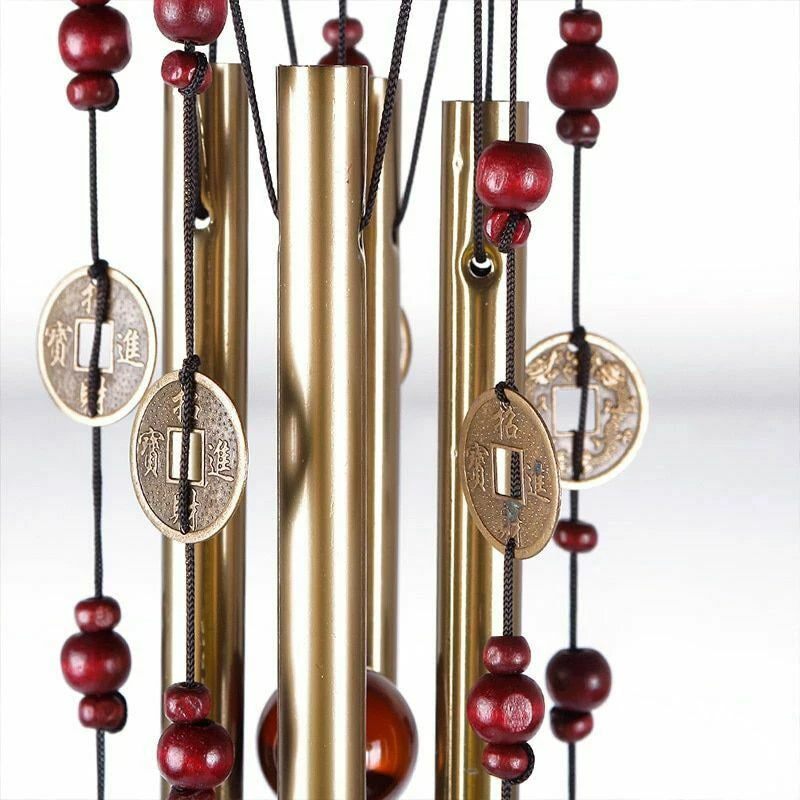 Large Wind Chimes Pendant Outdoor Metal Hollow Tubes Church Wind Chimes Bells Balcony Yard Garden Hanging Bell Home Decoration