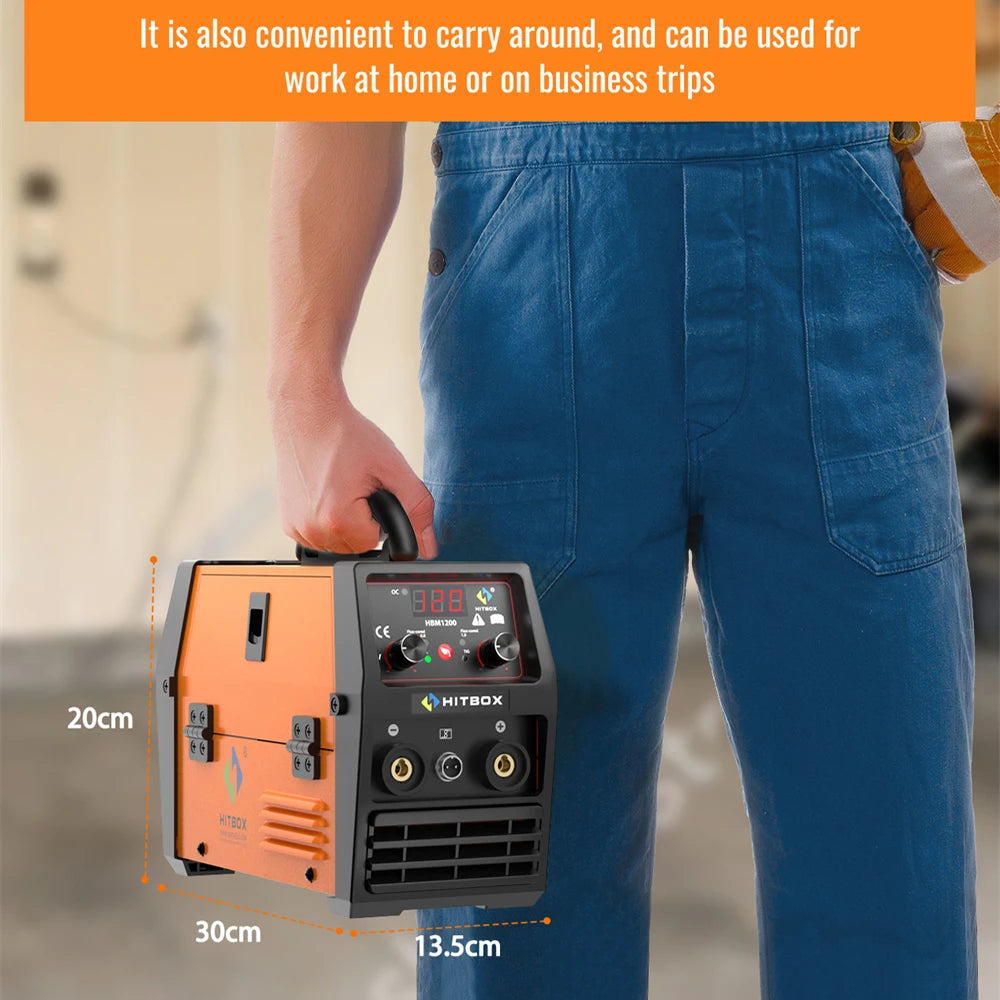 HITBOX Mig Welding Machine Synergy HBM1200 3 in 1 Welder - Jimmys Supplies