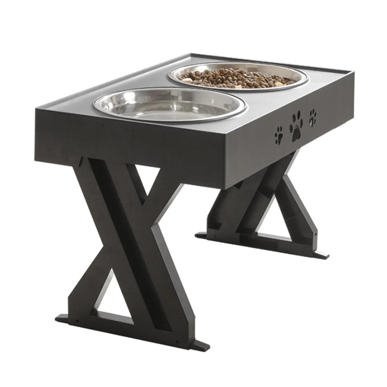 Stainless Steel Elevated Dog Bowl Non-Slip No Spill Design - Jimmys Supplies