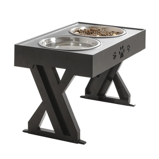 Stainless Steel Elevated Dog Bowl Non-Slip No Spill Design - Jimmys Supplies