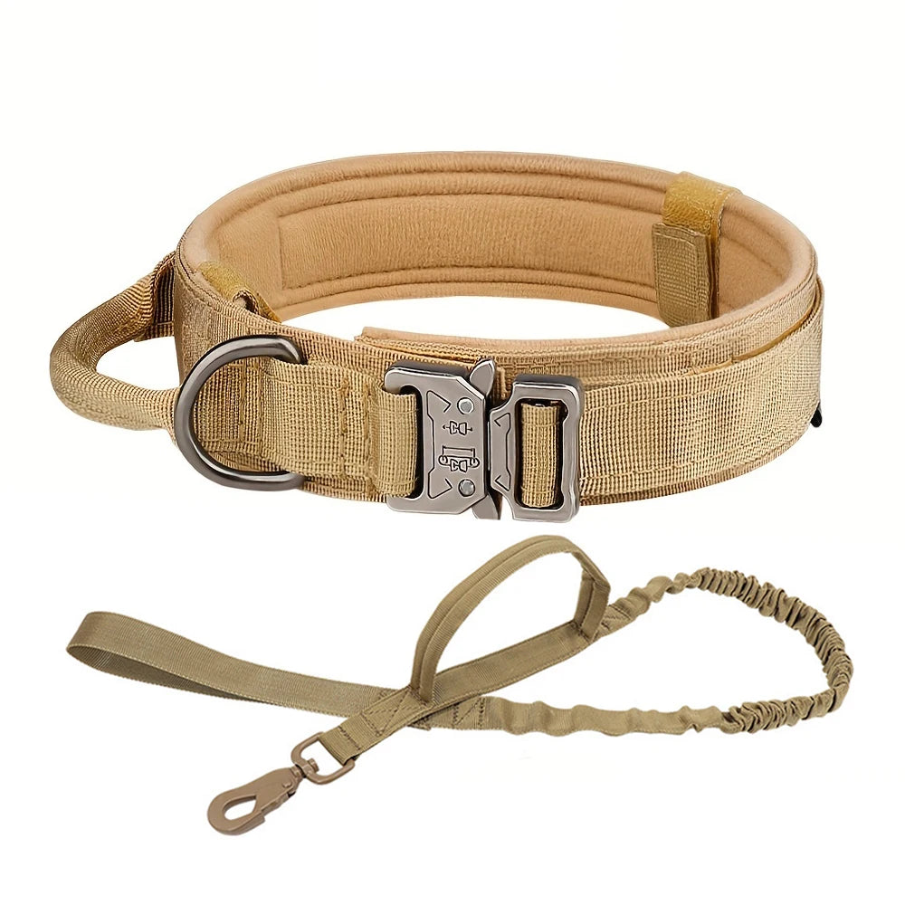 Dog Training Collar Adjustable Tactical Dog Collar And Leash Set Control Handle Pet Lead Collar - Jimmys Supplies