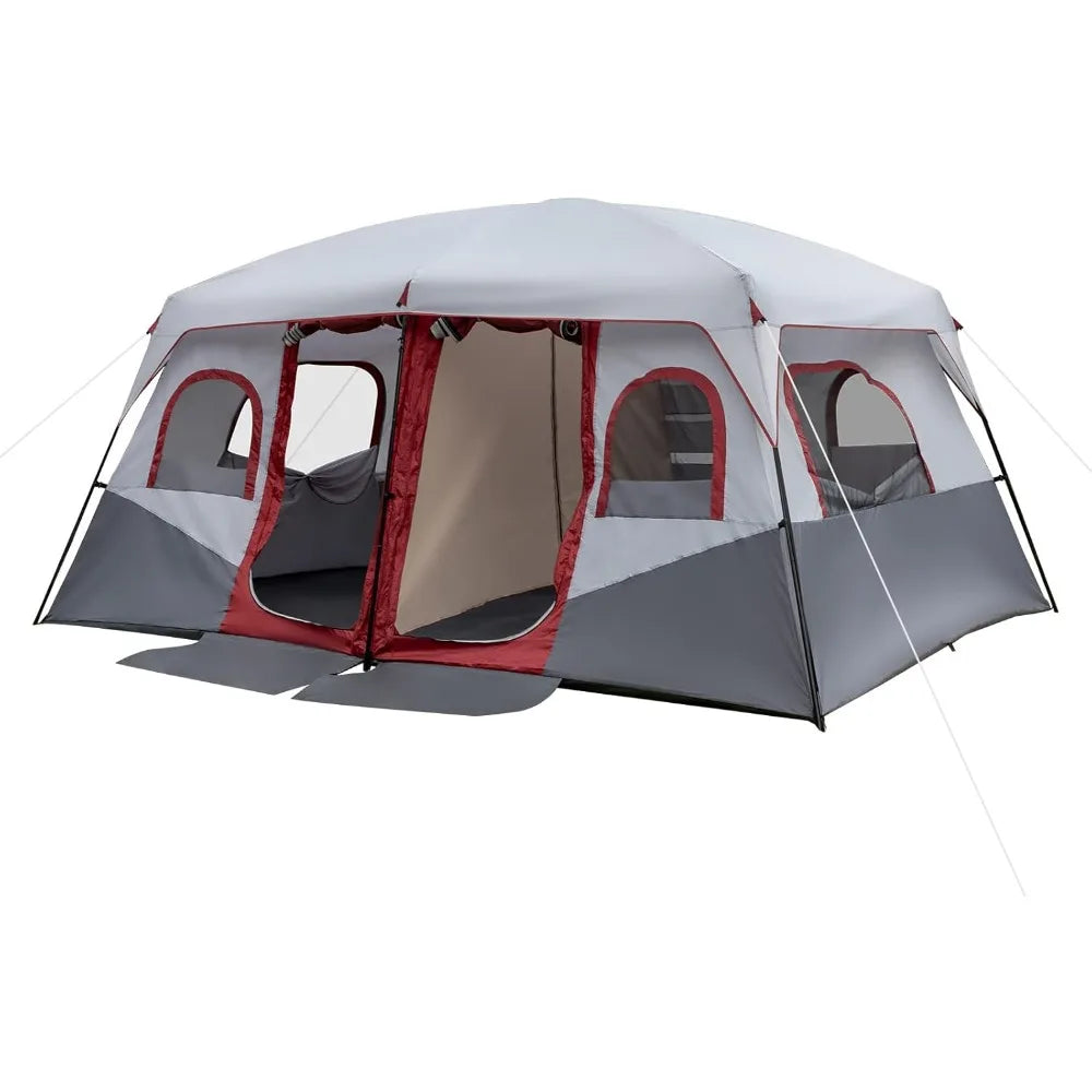 8/10 Person Camping Tent, Large Family Tent with Rainfly - Jimmys Supplies