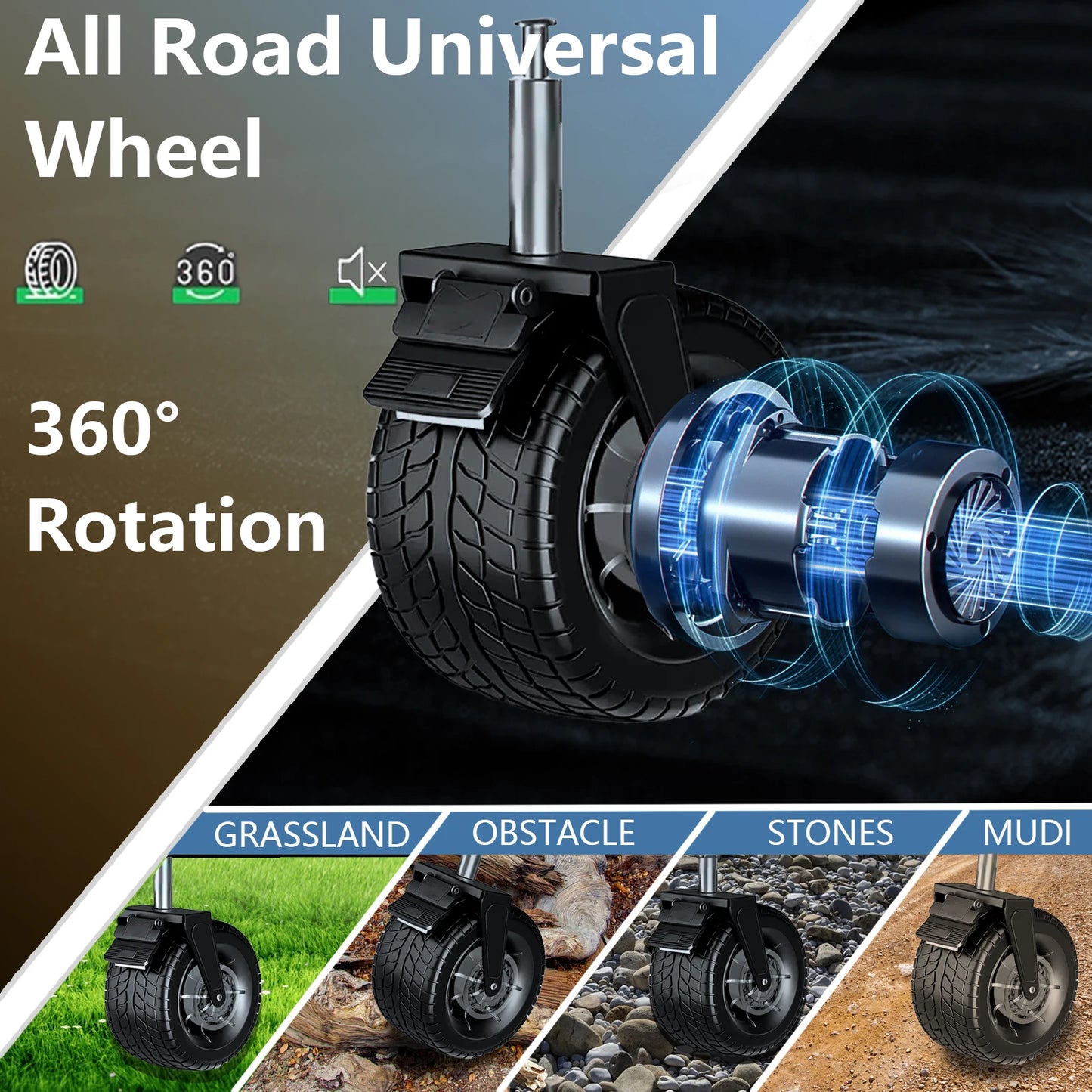 Green Camping Cart Outdoor Practical Convenient Spacious Stable Lightweight Foldable Compact in Size Suitable for Family Gatheri