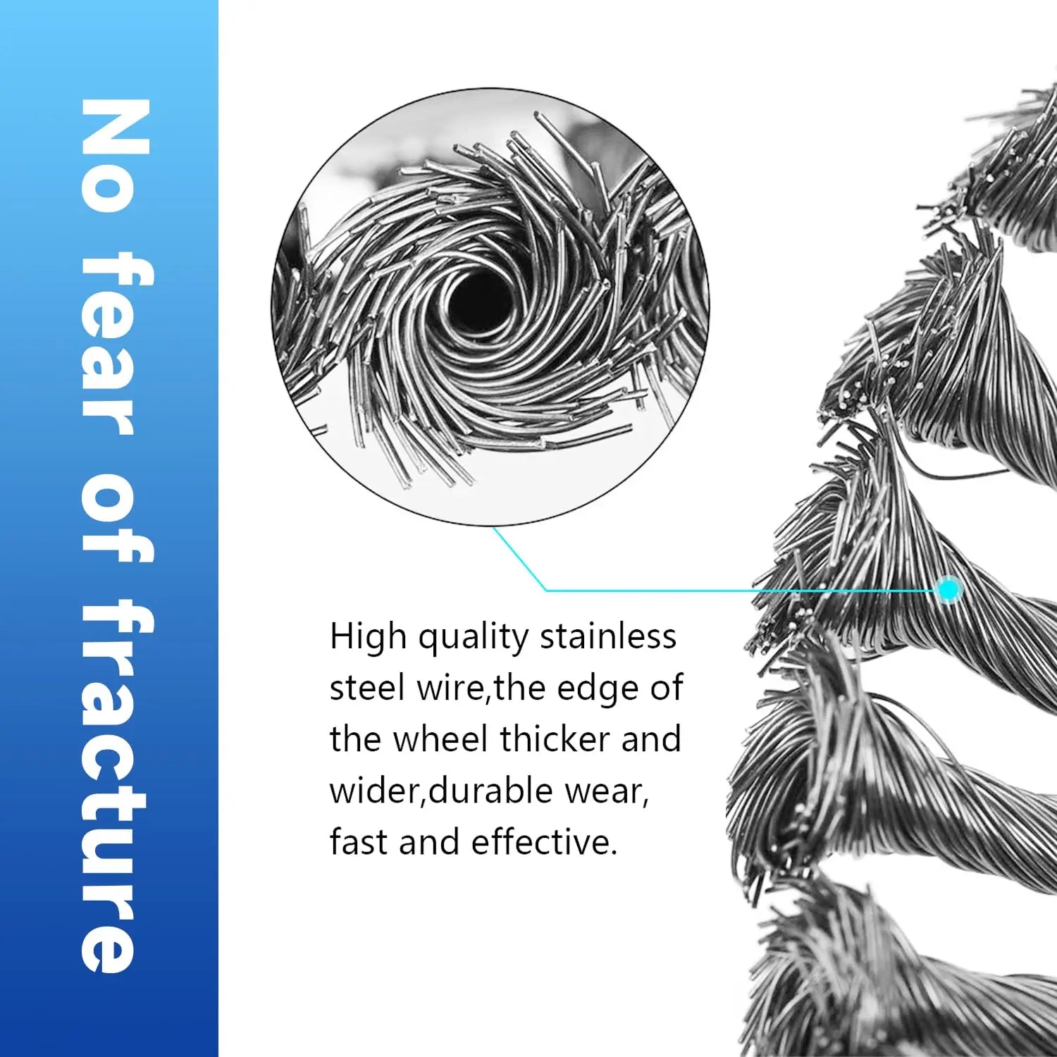 8 Inch Steel Wire Rotary Brush Cutter Trimmer Head Weeds Blade Cutter Compatible with String Trimmers, Moss Grass Rust Removal, - Jimmys Supplies