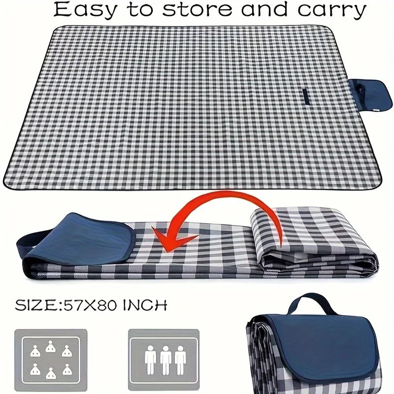 Picnic Blanket | Beach Mat | Sand and Waterproof 80"x57" - Jimmys Supplies