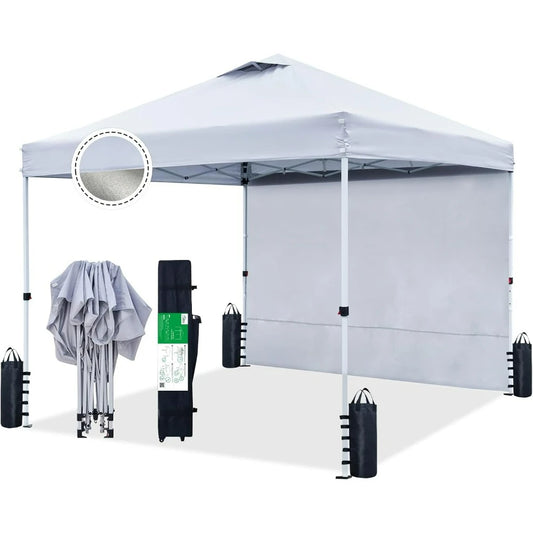 10x10 Pop Up Canopy Tent with Sidewall and Carry Bag - Jimmys Supplies