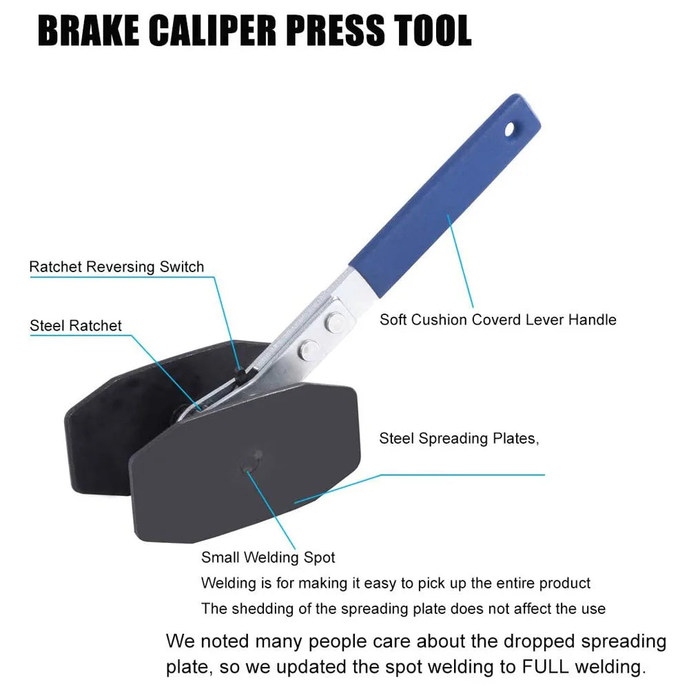 Brake Piston Caliper Press Tool Steel Car Ratchet Pad Spreader - Jimmys Supplies