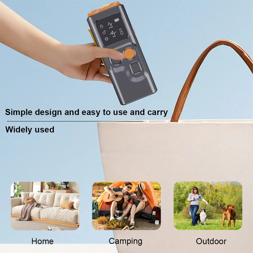 Rechargeable Sonic Anti Dog Bark Deterrent Device with Dual Ultrasonic Emitter LED Flashlight Shock Bark Collar Alternative - Jimmys Supplies